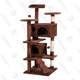 Yaheetech Cat Tree Condo (Brown) | $49 | Amazon
Yaheetech Cat Tree Condo (Navy Blue) | $49 | Amazon